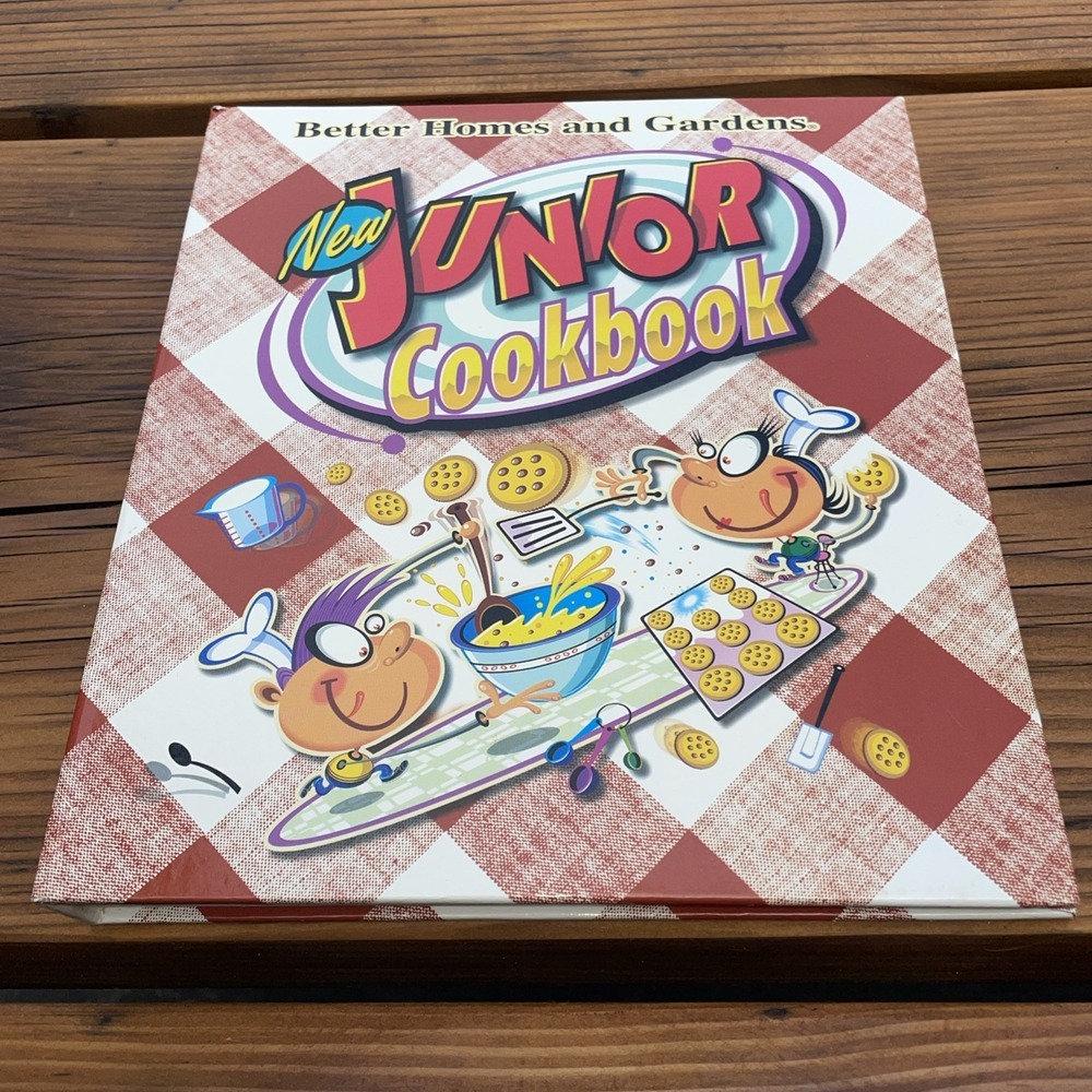 Better Homes and Gardens New Junior Cookbook Spiral Bound Kids Cookbook EUC